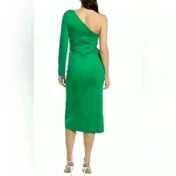 Alexis Royale One Shoulder Midi Dres in Jade Size XSmall - Picture 2 of 13